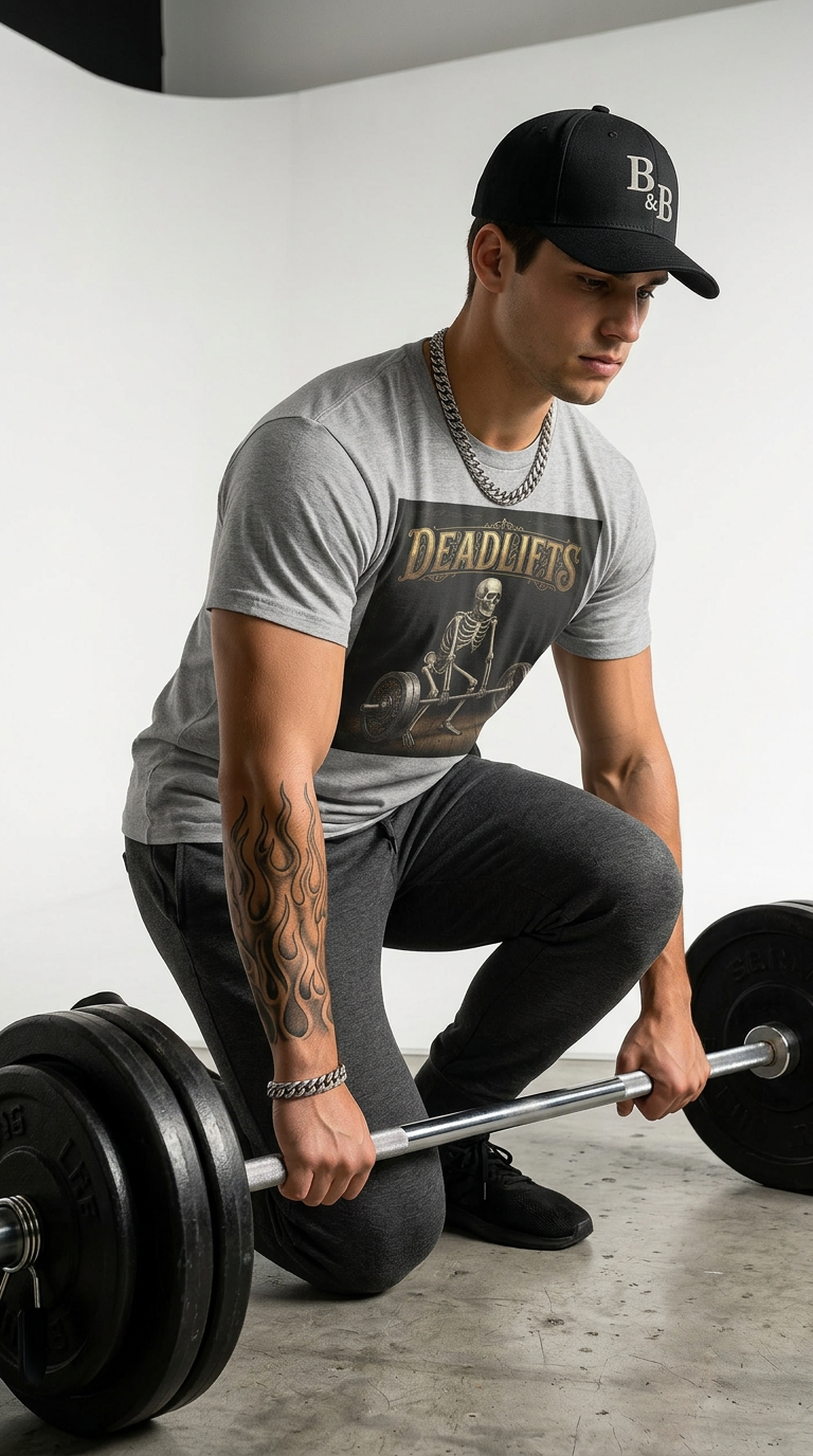 Mens 'DEADLIFTS' Oversized Tee