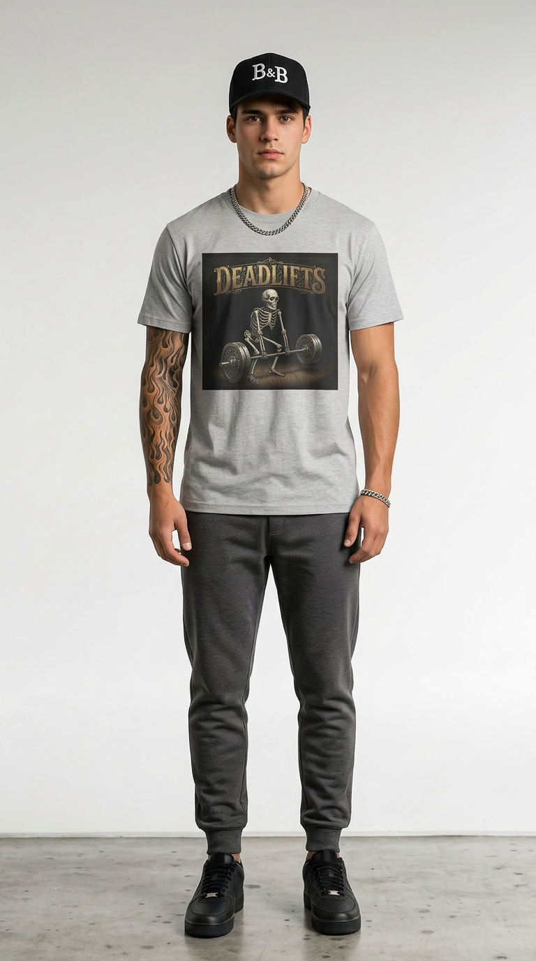 Mens 'DEADLIFTS' Oversized Tee