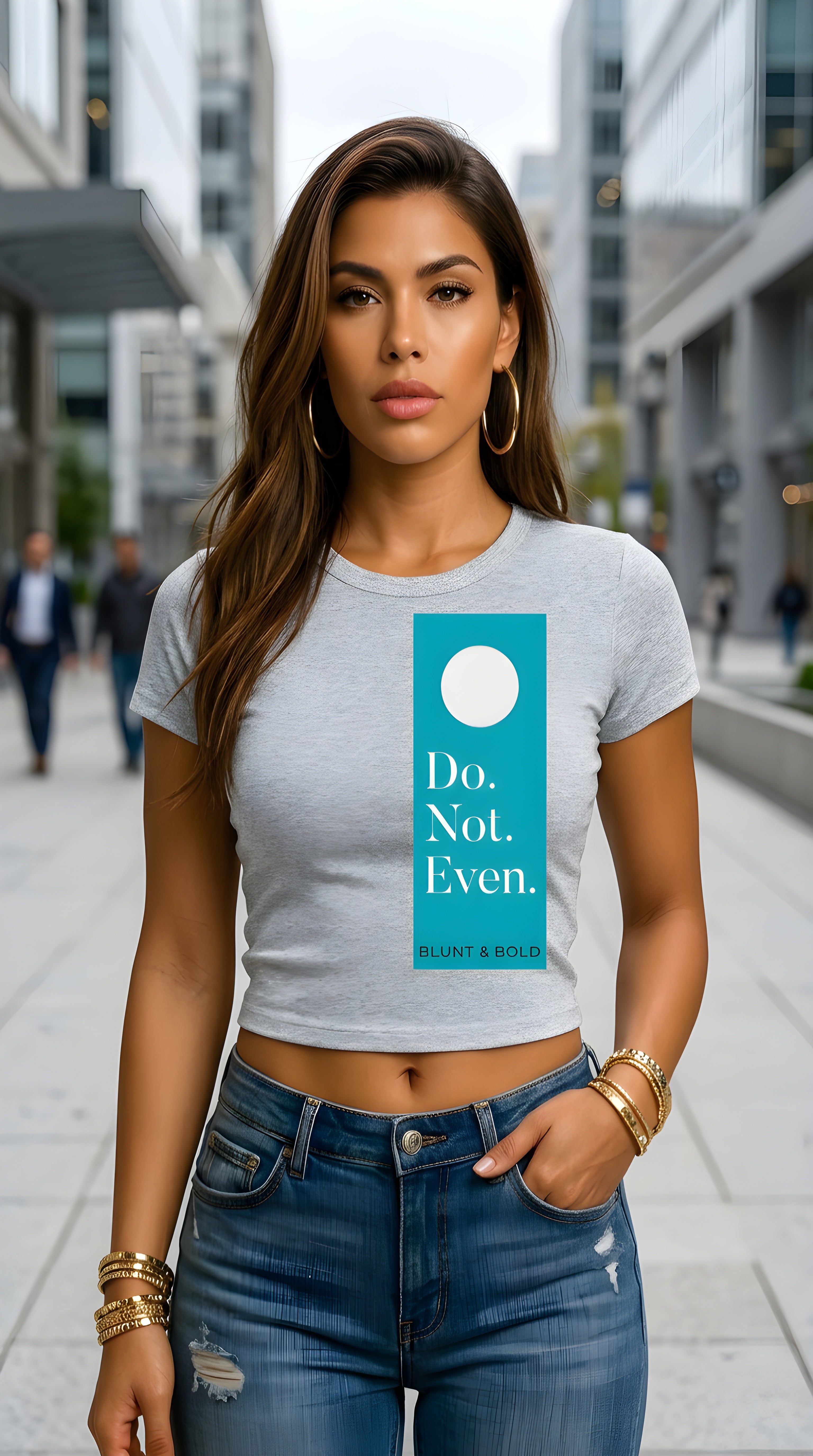 Womens 'DO NOT EVEN'  Cropped Tee