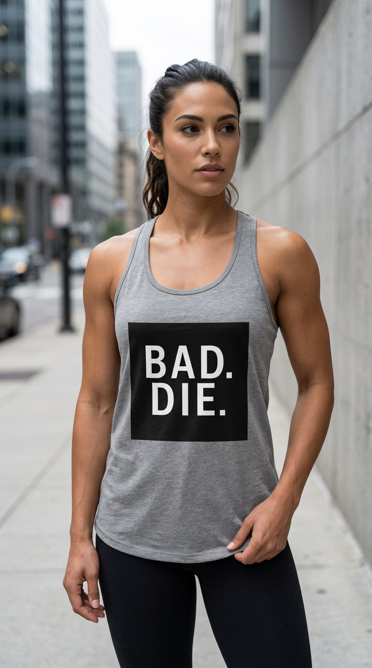 Womens Baddie  Ideal Racerback Tank