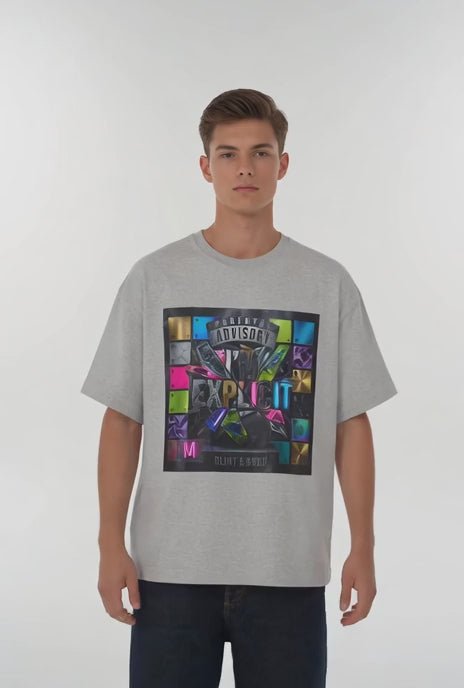 Mens I'n Explicit Graphic Oversized  Tee